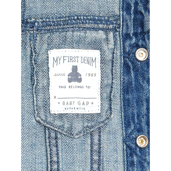 Baby Gap 100% Organic Cotton Icon Denim Jacket - Picture 3 of 11